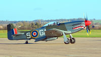 G-SHWN @ EGSU - 3. 'The Shark' (Scheme: KH774 - Royal Air Force’s 112 Squadron. ) at Duxford, Jan 2019.