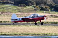 G-BXRF @ EGFH - Resident Super Emeraude arriving Runway 28, - by Roger Winser