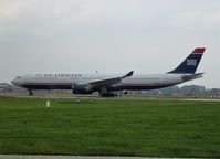 N274AY @ EGLL - Previously N674UW and test registration F-WWYB. Lining up for take off on runway 27L. Operated by US Airways. - by Glyn Charles Jones