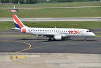 F-HBLB @ EDDL - Embraer ERJ-190LR 190-100LR - A5 HOP HOP! opby RAE Regional CAE - 19000060 - F-HBLB - 09.05.2018 - DUS - by Ralf Winter