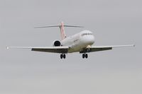 EI-FCB @ LFRB - Boeing 717-200, On final rwy 25L, Brest-Bretagne Airport (LFRB-BES) - by Yves-Q