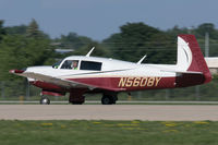 N5608Y @ KOSH - Arriving at AirVenture 2018 (in company with 60 other Mooneys) - by alanh