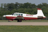 N9618V @ KOSH - Arriving at AirVenture 2018 (in company with 60 other Mooney designs) - by alanh