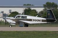 N201ZB @ KOSH - Arriving at AirVenture 2018 (in company with 60 other Mooneys) - by alanh