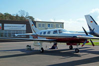 D-EUVH @ EDFC - D-EUVH   Piper PA-46-350P Malibu Mirage JetPROP DLX [4636345] Aschaffenburg-Grossostheim~D 18/04/2016 Seen here being prepared for the German register unmarked. - by Ray Barber