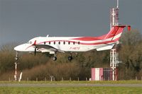 F-HETS @ LFRB - Raytheon Aircraft Company 1900D, On final rwy 25L, Brest-Bretagne Airport (LFRB-BES) - by Yves-Q