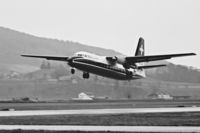 HB-AAV @ LSZB - Taking-off runway 14 Berne-Belp. Scanned from a b+w-negative.