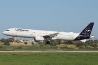 D-AISP @ LMML - A321 D-AISP Lufthansa new colours - by Raymond Zammit
