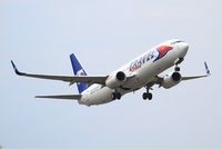 OK-TSE @ LFRB - Boeing 737-81D, Take off rwy 07R, Brest-Bretagne airport (LFRB-BES) - by Yves-Q