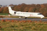 F-HFKG @ LFRB - Embraer ERJ-145LR, Ready to take off rwy 07R, Brest-Bretagne Airport (LFRB-BES) - by Yves-Q