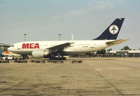 D-AICS @ CPH - Copenhagen 9.7.1993 duing lease to MEA - by leo larsen