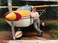 N3876U @ KGAI - Owner, Paul Nangeroni, with N3876U at KGAI in Marland.  About 1992. - by Vickie Kickpatrick