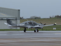 2-HERM @ EGJB - Leaving the west parking at Guernsey for departure - by alanh