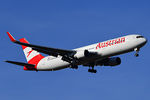 OE-LAW @ LOWW - First 767 in new Austrian Colors approaching RWY 11 VIE - by HubAir