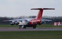 G-ETPK @ EGSH - Departing RWY 27 at Norwich - by AirbusA320