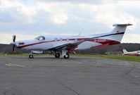G-ERGP @ EGTF - Pilatus PC-12/47E at Fairoaks. Ex LX-ERG