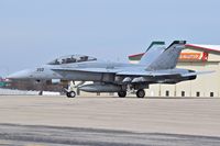 165530 @ KBOI - Taxiing from the north GA ramp to RWY 10L.  VMFAT-101 Sharpshooters, Miramar, CA. - by Gerald Howard