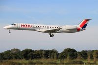 F-GUBC @ LFRB - Embraer ERJ-145LR, On final rwy 25L, Brest-Bretagne airport (LFRB-BES) - by Yves-Q
