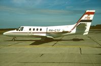 PH-CTF @ BLL - Billund 27.8.1990 - by leo larsen