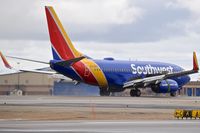 N944WN @ KBOI - Landing roll out on RWY 28R.