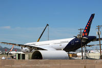 OO-SFN @ KMZJ - This is apparently the end for this 25+ year old plane. - by Dave Turpie