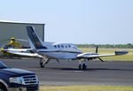 N1214G @ KUVA - Cessna 414 Chancellor at Garner Field airport, Uvalde TX - by Ingo Warnecke
