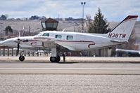 N38TW @ KBOI - Take off run on RWY 10L. - by Gerald Howard