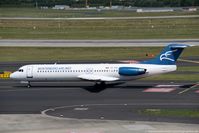 4O-AOP @ EDDL - Fokker 100 F28-0100 - YM MGX Montenegro Airlines - 11332 - 4O-AOP - 28.07.2017 - DUS - by Ralf Winter