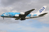 JA381A @ LFBO - Brand new and first A380 for ANA. Seen here at Toulouse two weeks before delivery after a flight test. - by Arthur CHI YEN