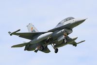 FB-15 @ LFRJ - General Dynamics F-16BM Fighting Falcon, Short approach rwy 08, Landivisiau Naval Air Base (LFRJ) Tiger Meet 2017 - by Yves-Q