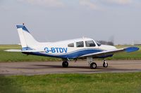 G-BTDV @ EGSH - Leaving Norwich. - by keithnewsome