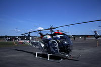 SE-HPG @ ESOK - Swedish Police Bell 47G-5 at Karlstad airport 2002 - by Van Propeller