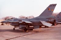 FA-80 @ EBBE - F-16A.SPOTTERSDAG.350 SQUADRON.1996-01. - by Robert Roggeman