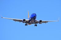 N423WN @ KBOI - Approach to RWY 10L.