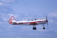 SE-LBS @ ESOK - Yakovlev Yak-52 display at Karlstad airport, Sweden, 2002 - by Van Propeller