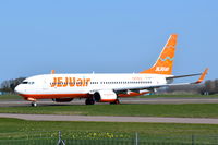 TC-AJP @ EGSH - Departing from Norwich. - by Graham Reeve