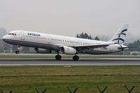 SX-DGS @ EBBR - Aegean A321 landing - by FerryPNL