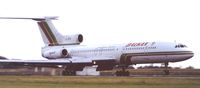 LZ-BTR @ EBBR - Landing at Brussels 25L '80s - by j.van mierlo