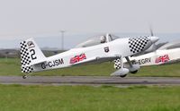 G-CJSM @ EGFP - Raven 2 of Team Raven departing Runway 04. - by Roger Winser