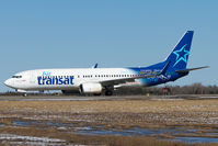 C-GTQB @ CYQM - Pulling into the terminal apron