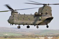 ZH891 @ EGFP - Visiting RAF Chinook helicopter upgraded to HC.6a standards. - by Roger Winser