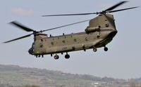 ZH891 @ EGFP - Visiting RAF Chinook helicopter upgraded to HC.6a standards. - by Roger Winser