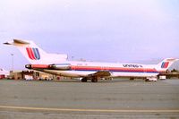 N7295U @ KSJC - 727-200 on push back from Terminal C at San Jose - early AM 1st flight to Chicago-ORD. - by Tom Vance
