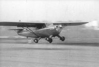 N74152 - seen at take-off; notice the unusual landing gear. - by Fabrice Saint-Arroman collection