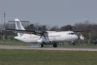 G-ISLN @ EGJB - Landing on 09 at Guernsey - by alanh