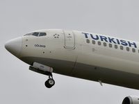 TC-JHS @ LFBD - landing runway 11 Turkish Airlines TK 1389 from Istanbul - by Jean Christophe Ravon - FRENCHSKY