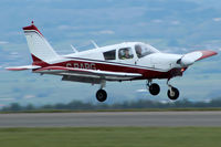 G-BABG @ EGGD - Landing RWY 09 - by DominicHall