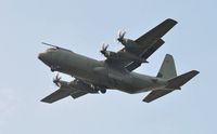 ZH878 @ EGFH - RAF Hercules C.4 aircraft coded 878 of the Brize Norton Transport Wing approaching Runway 22. - by Roger Winser