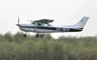 OO-MDA @ EGFH - Visiting Skylane RG II aircraft departing Runway 10 for it's base in Belgium.. - by Roger Winser