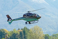 HB-ZLA @ LSZL - Approaching Locarno-Magadino, civil part, heli-base. - by sparrow9